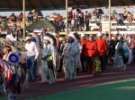 Forming up for the Grand Entry.