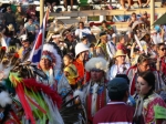 Mounty surrounded in Grand Entry.